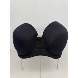 Vanity Fair Women's  Strapless Bra Black Size 42C